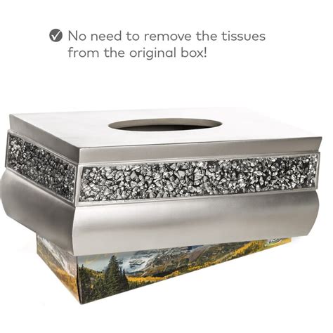 rustic metal tissue box cover|brushed nickel tissue box cover.